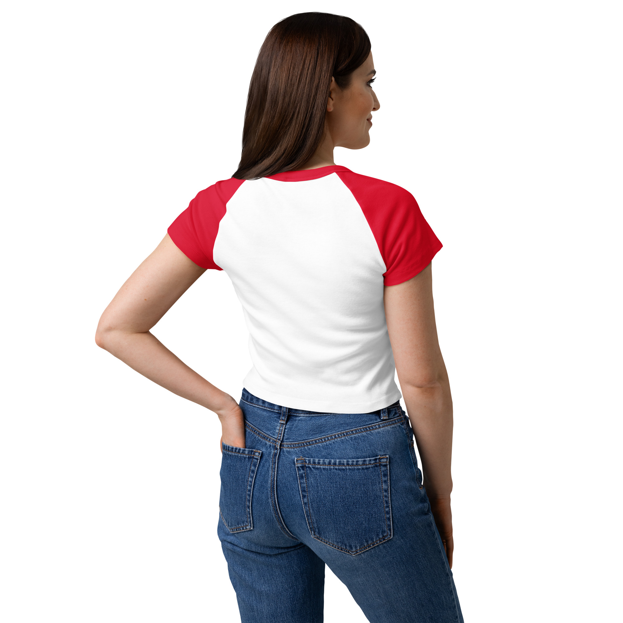 Women’s micro rib raglan baby tee - Image 3