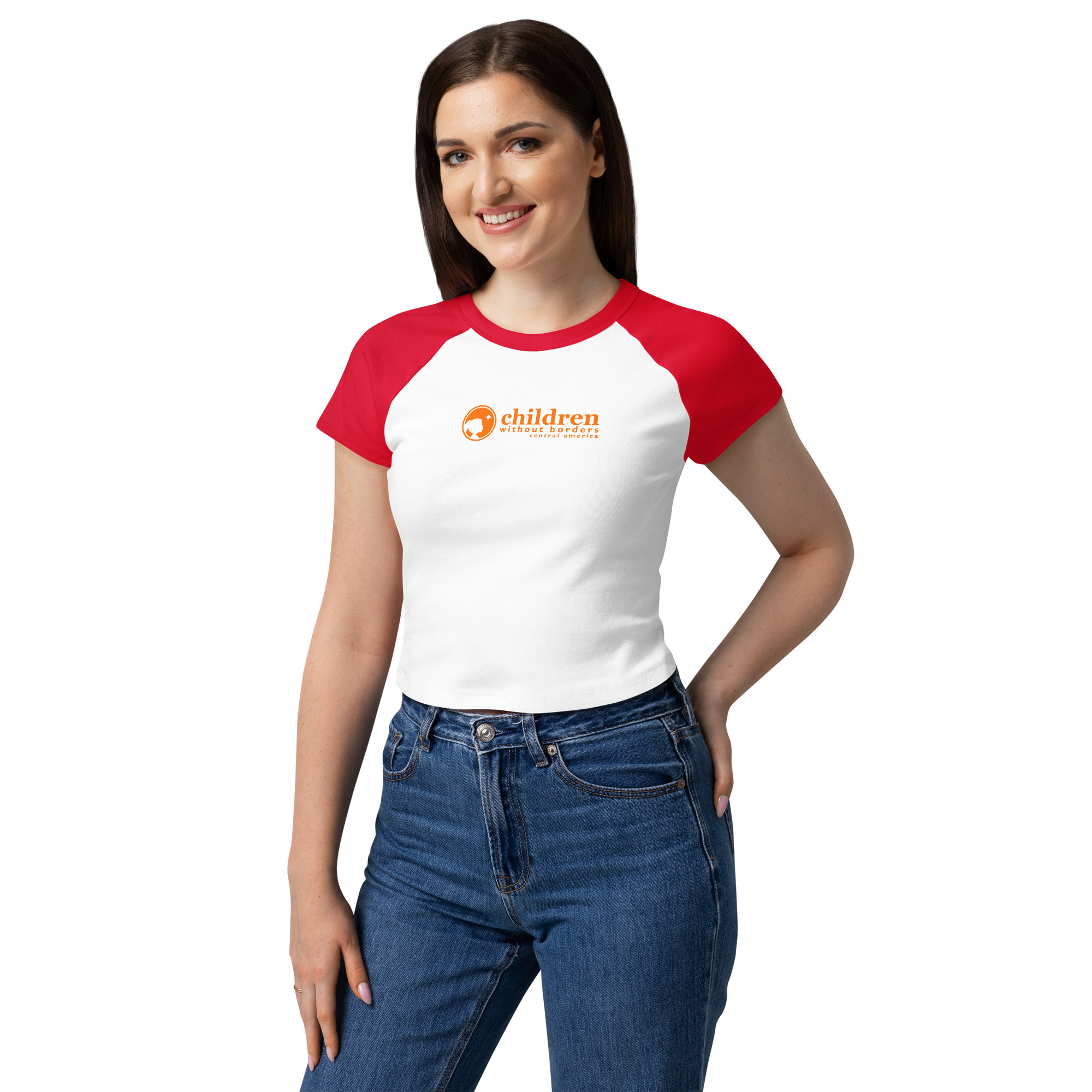 Women’s micro rib raglan baby tee - Image 2